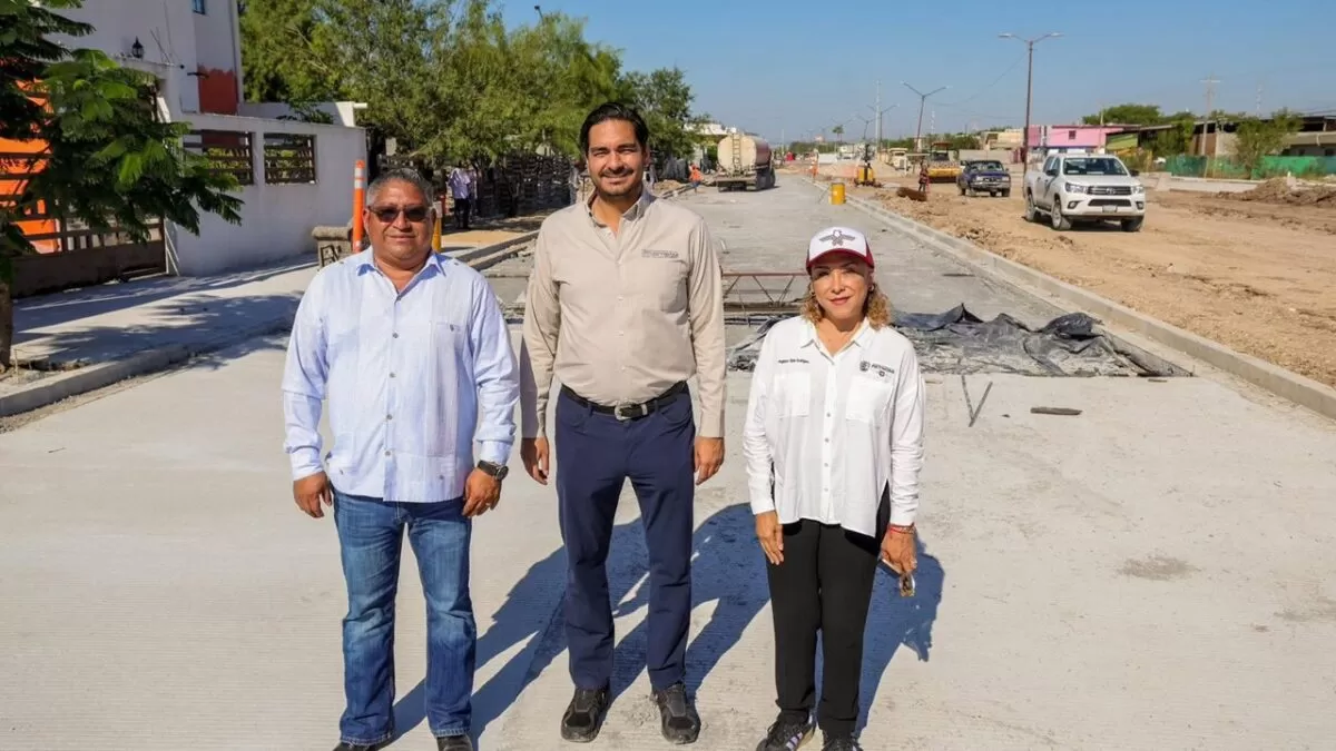 Avanza pavimentación del Gobierno de Carlos Peña Ortiz en la Ernesto Zedillo