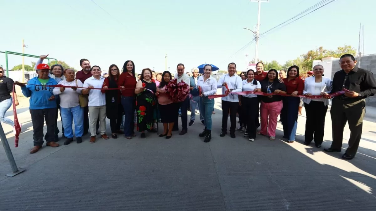 Entrega Carmen Lilia Canturosas obras viales que mejoran movilidad en Valles de Anáhuac