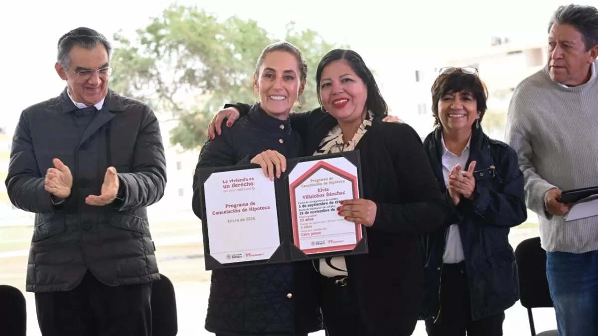 Claudia Sheinbaum entrega viviendas del Infonavit en Reynosa