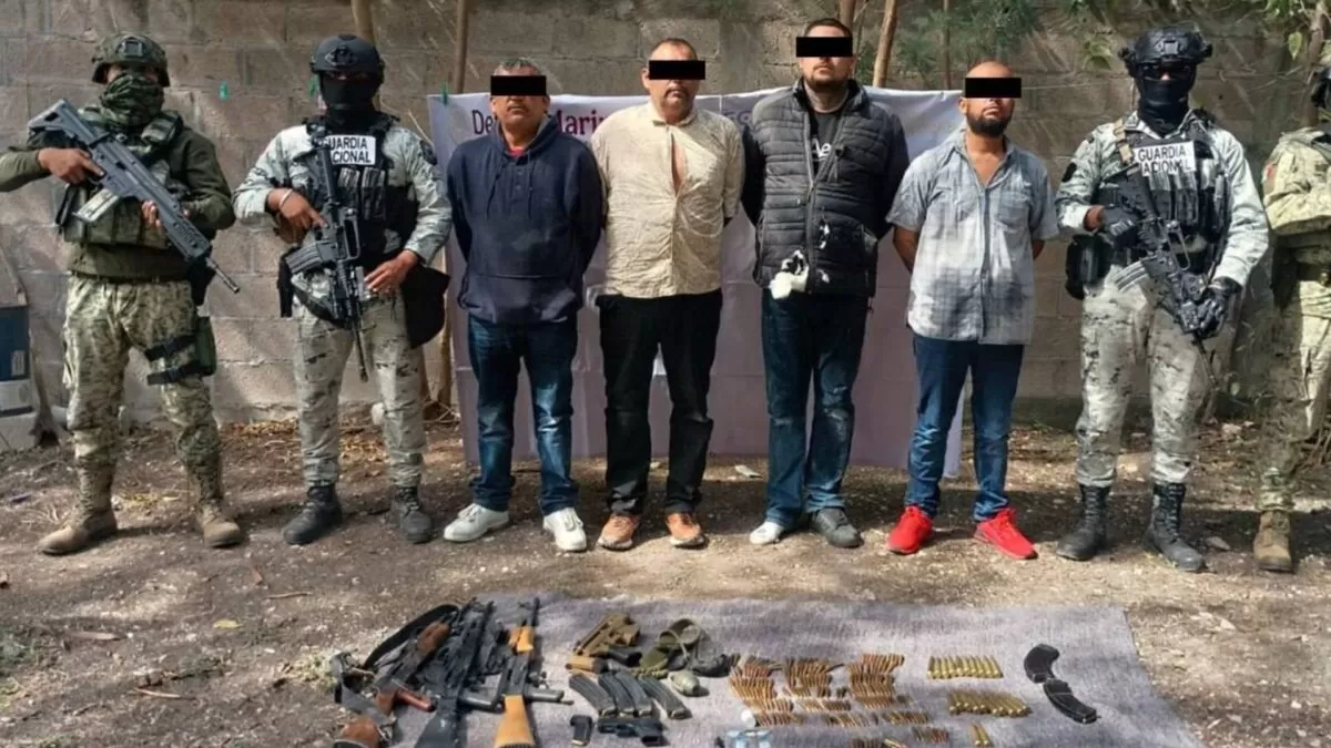Aseguran armas y detienen a presunto integrante del Cártel del Golfo
