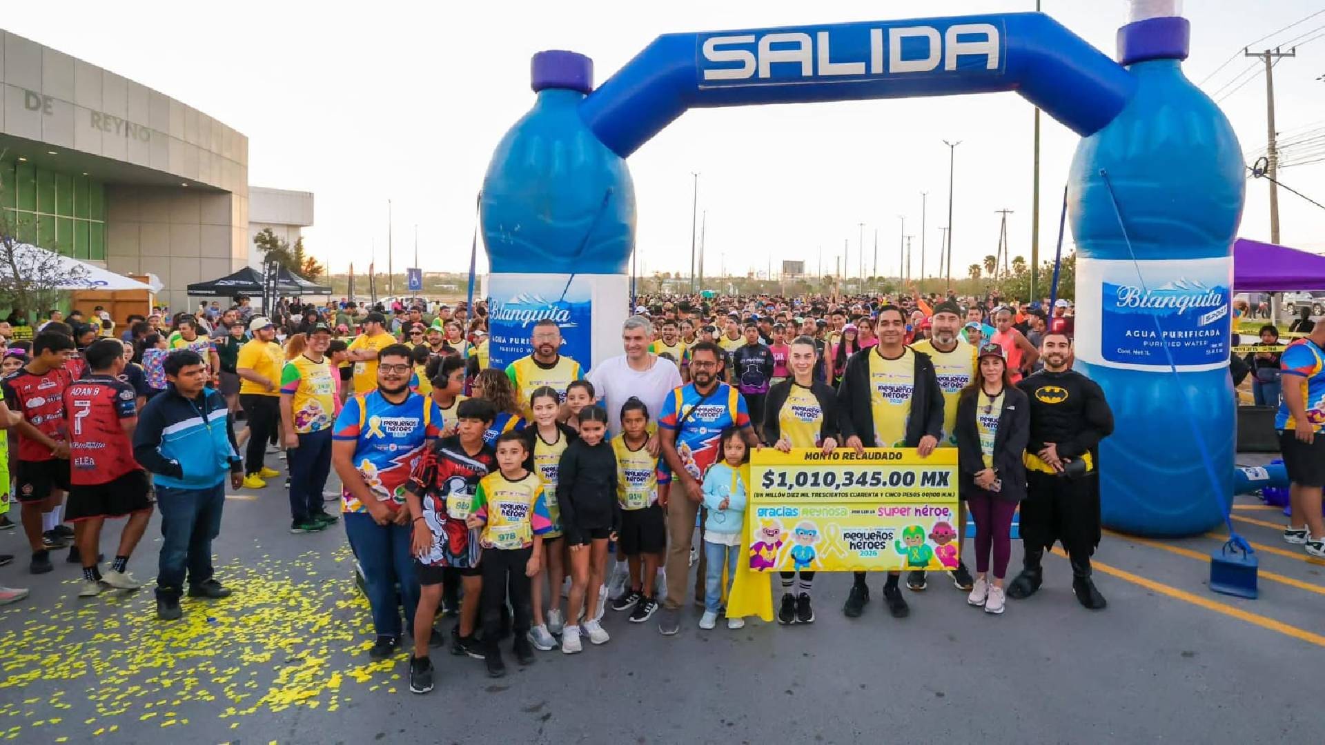 Más de Mil 500 atletas corren con el Alcalde de Reynosa a favor de los niños con cáncer