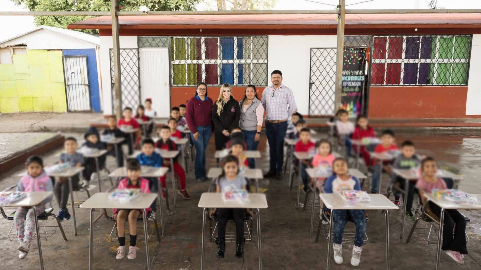 Fortalece DIF Matamoros infraestructura educativa en la primaria “Gregorio Garza Flores”