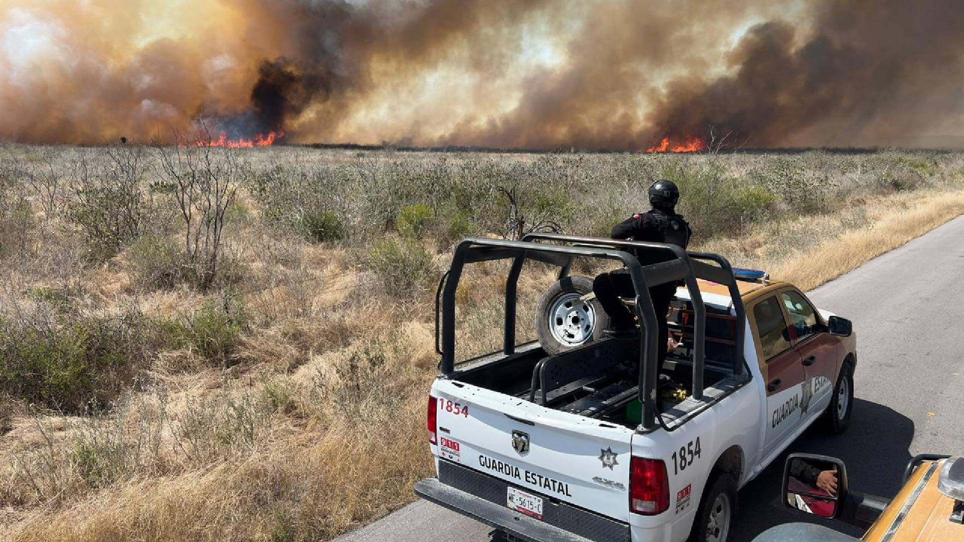 Activan Plan Tamaulipas por incendio en Jiménez