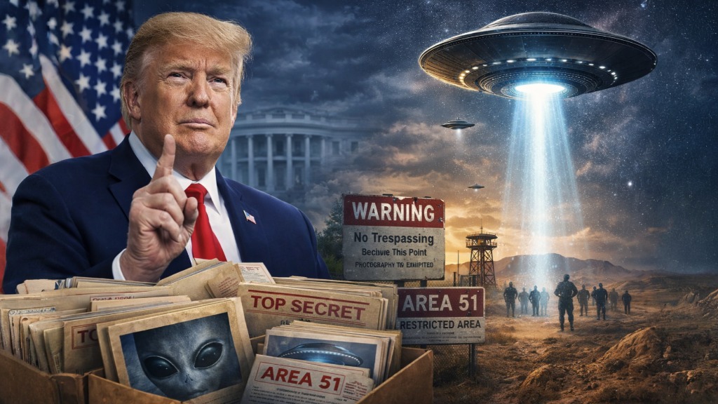 Trump anuncia liberar archivos sobre vida extraterrestre