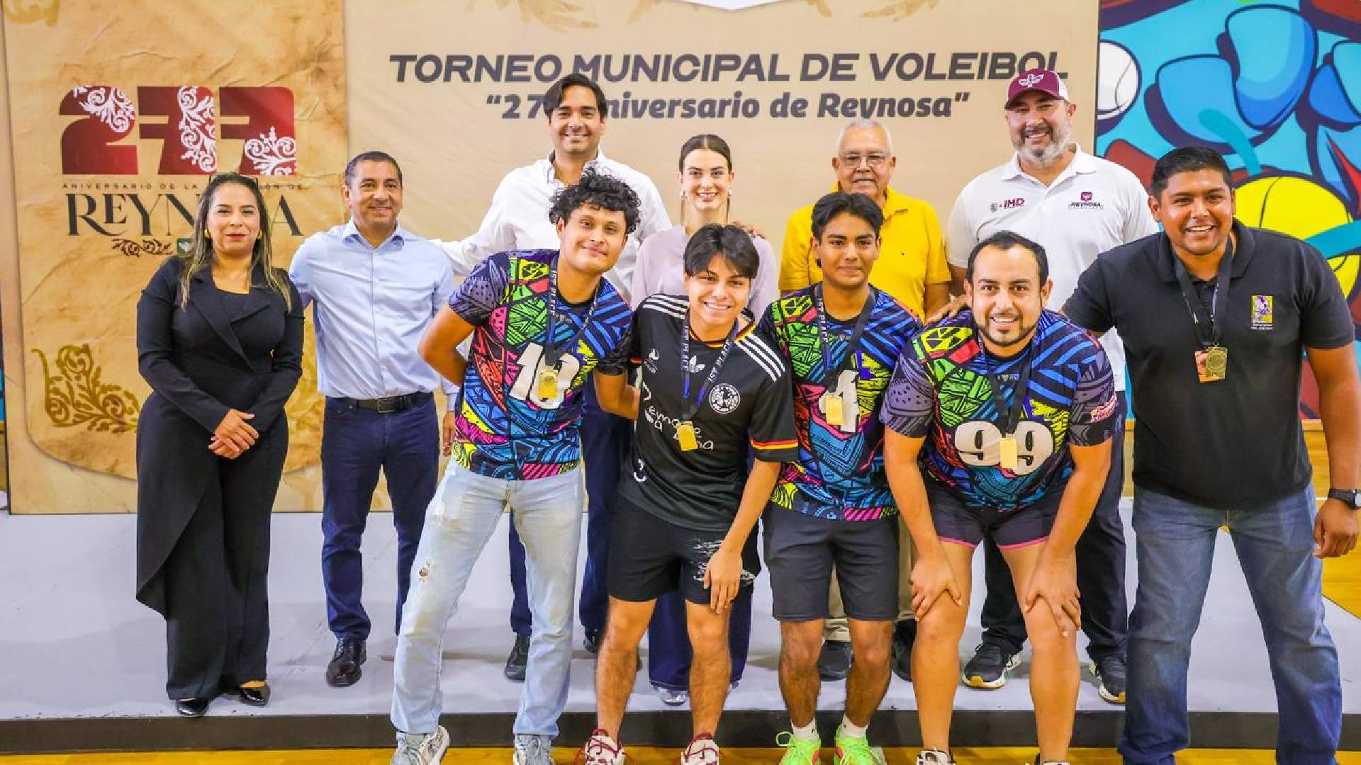 Inaugura Carlos Peña Ortiz torneo municipal de voleibol en Reynosa