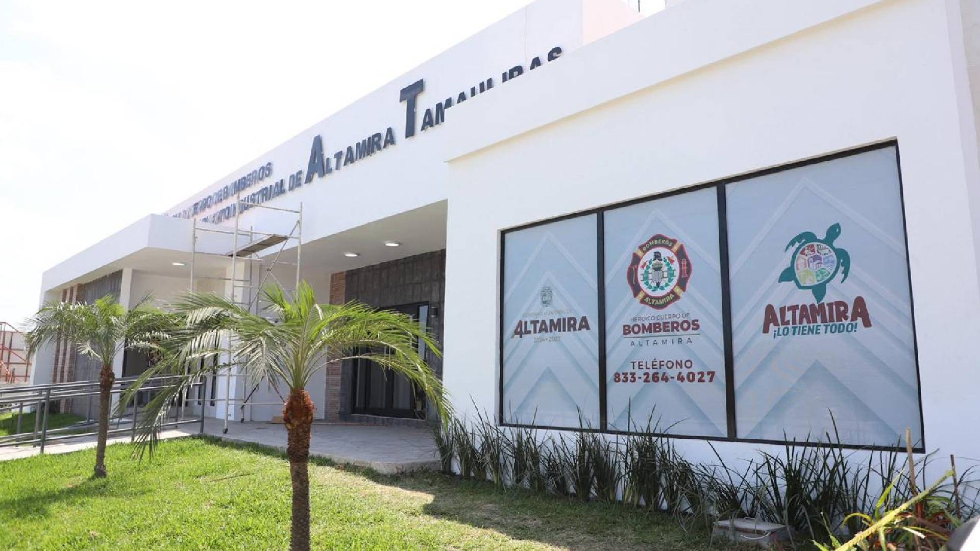 Supervisa Armando Martínez avances del nuevo Cuartel de Bomberos de Altamira