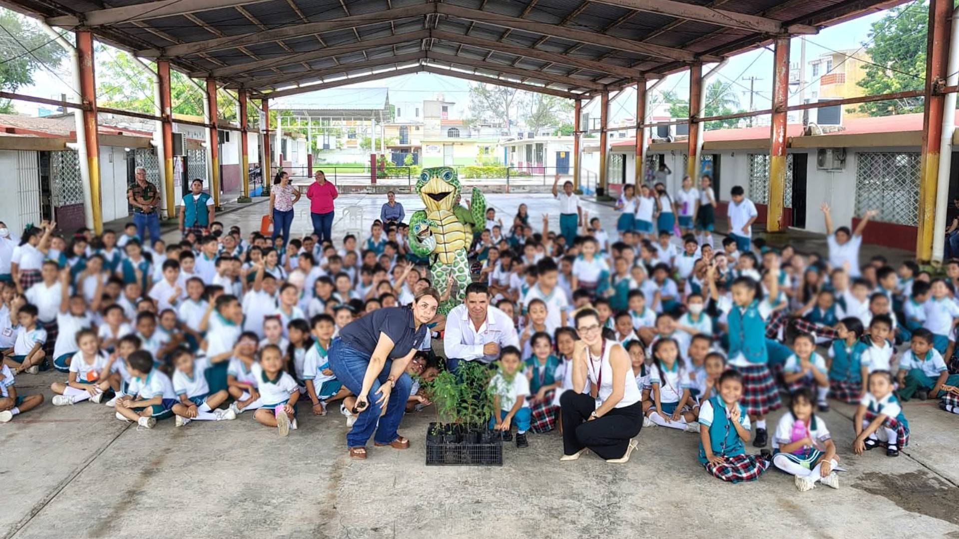 Gobierno de Ciudad Madero realiza jornada de educación ambiental en escuela primaria