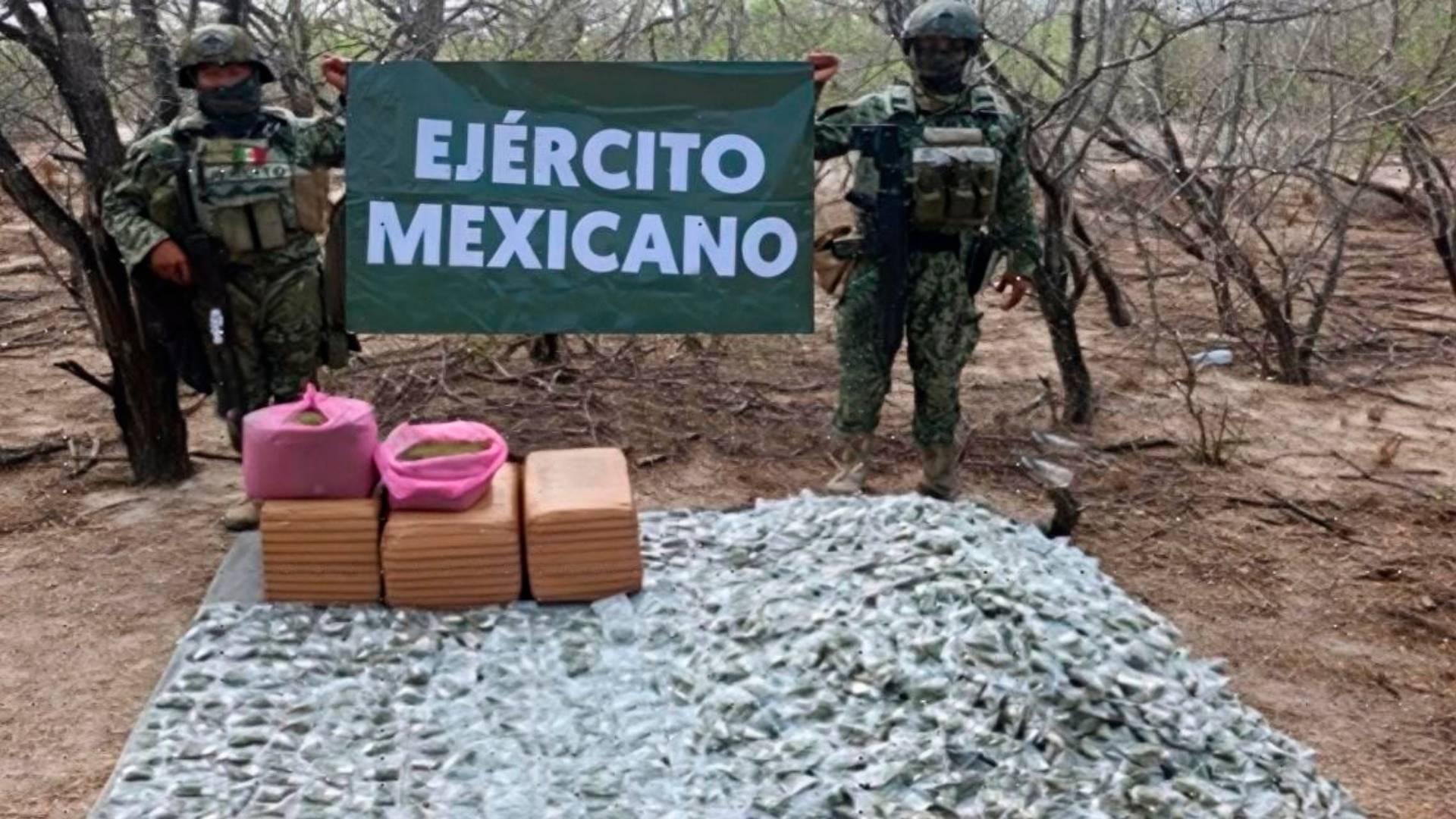 Decomisan 38 kilos de marihuana en operativo en Reynosa