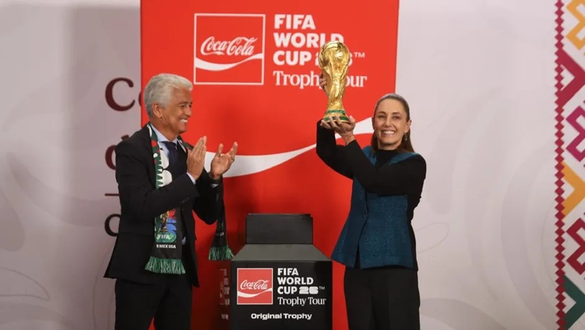 La Copa del Mundo llega a Palacio Nacional a 100 días del Mundial