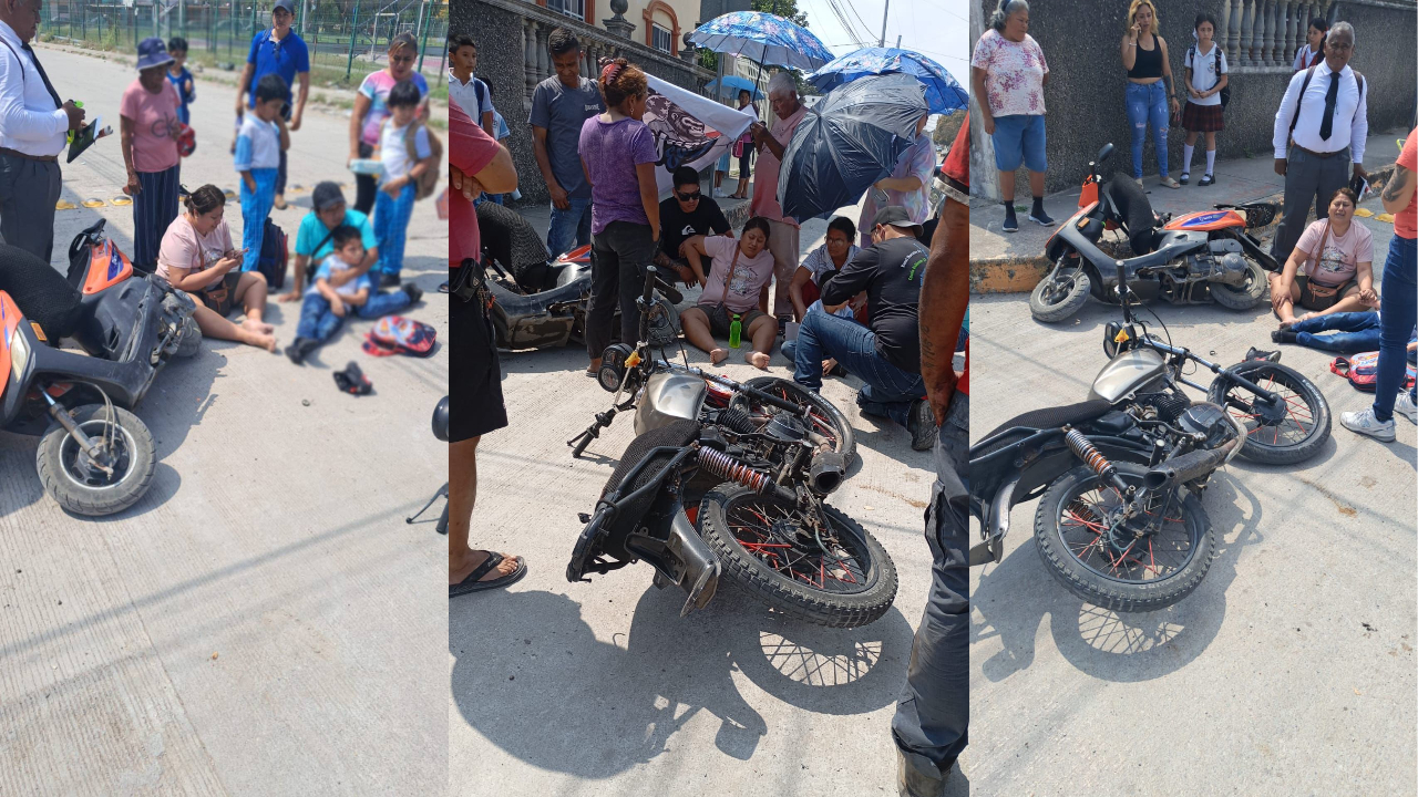 Dos personas resultan lesionadas tras choque en Tampico