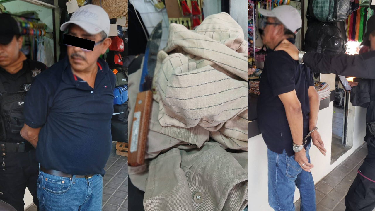Capturan a presunto asaltante con cuchillo en mercados de Tampico