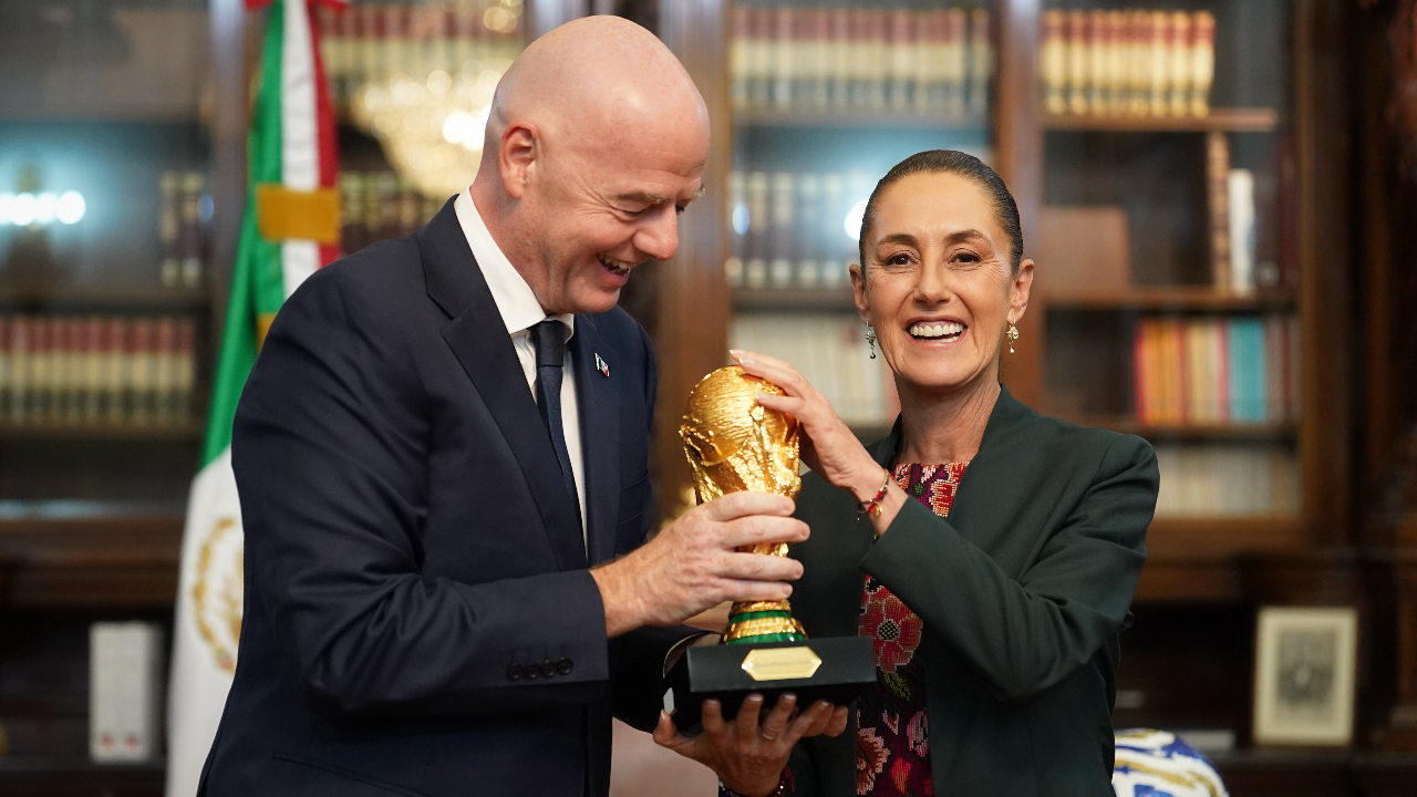 Sheinbaum e Infantino revisan preparativos del Mundial 2026