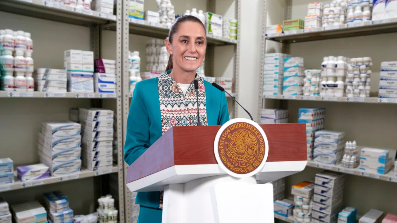 Sheinbaum reporta más del 97% de abasto de medicamentos en México