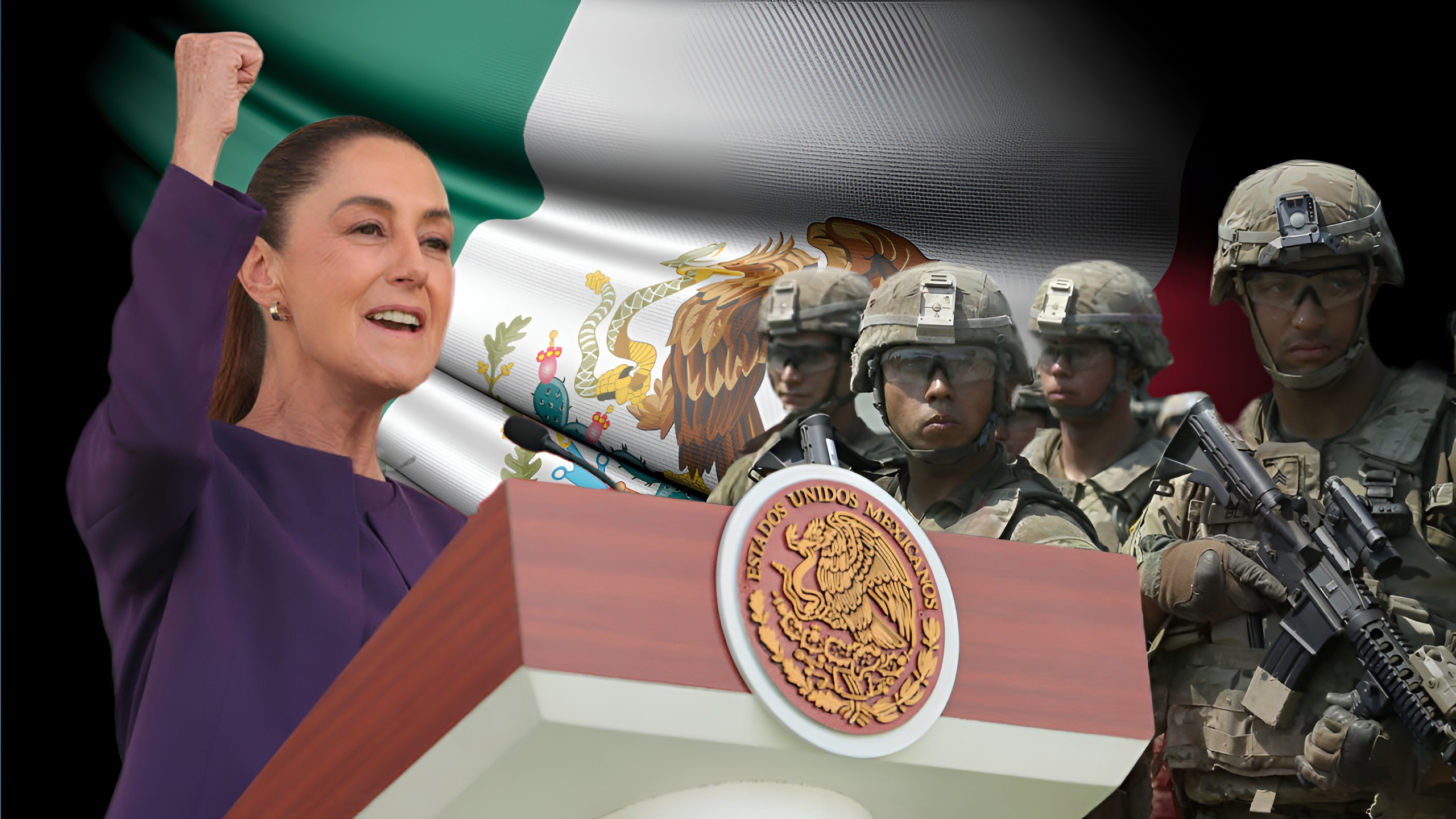 Sheinbaum rechaza intervención militar de EE.UU. en México
