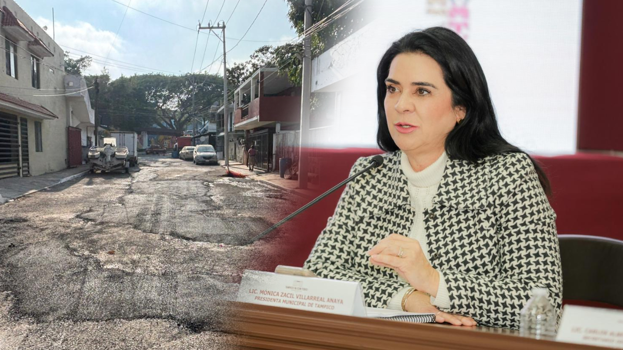 Refuerza Tampico programa permanente de bacheo en calles