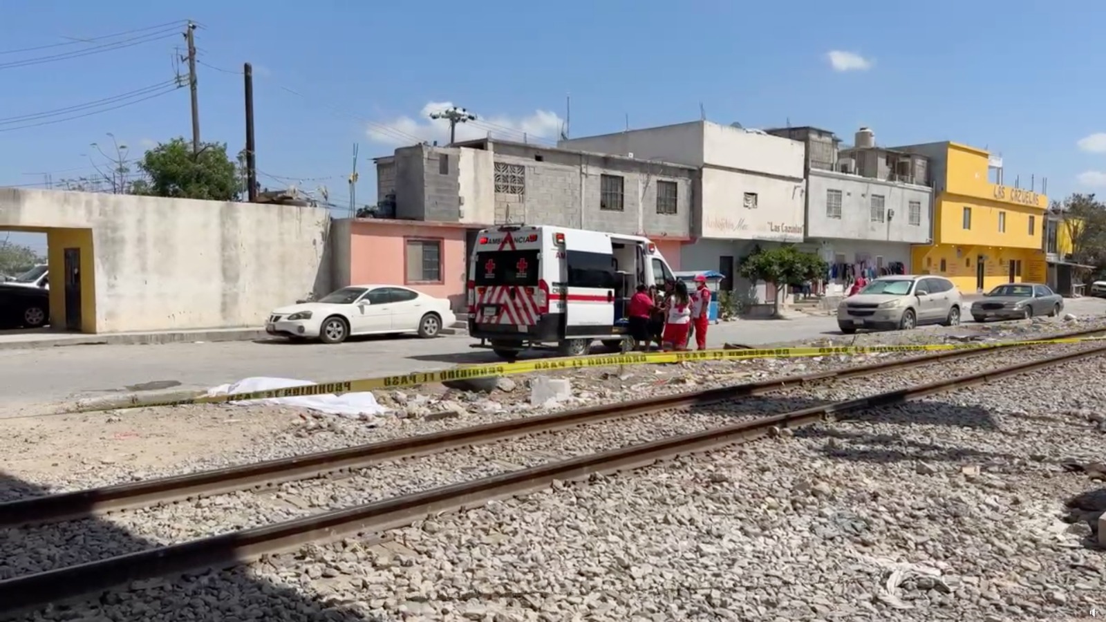 Tren arrolla y mata a hombre en la colonia Industrial de Reynosa
