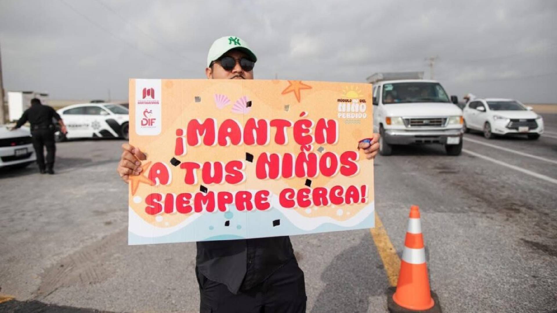 Refuerzan seguridad infantil en Playa Bagdad: DIF Matamoros instala módulos de «Niño Perdido»
