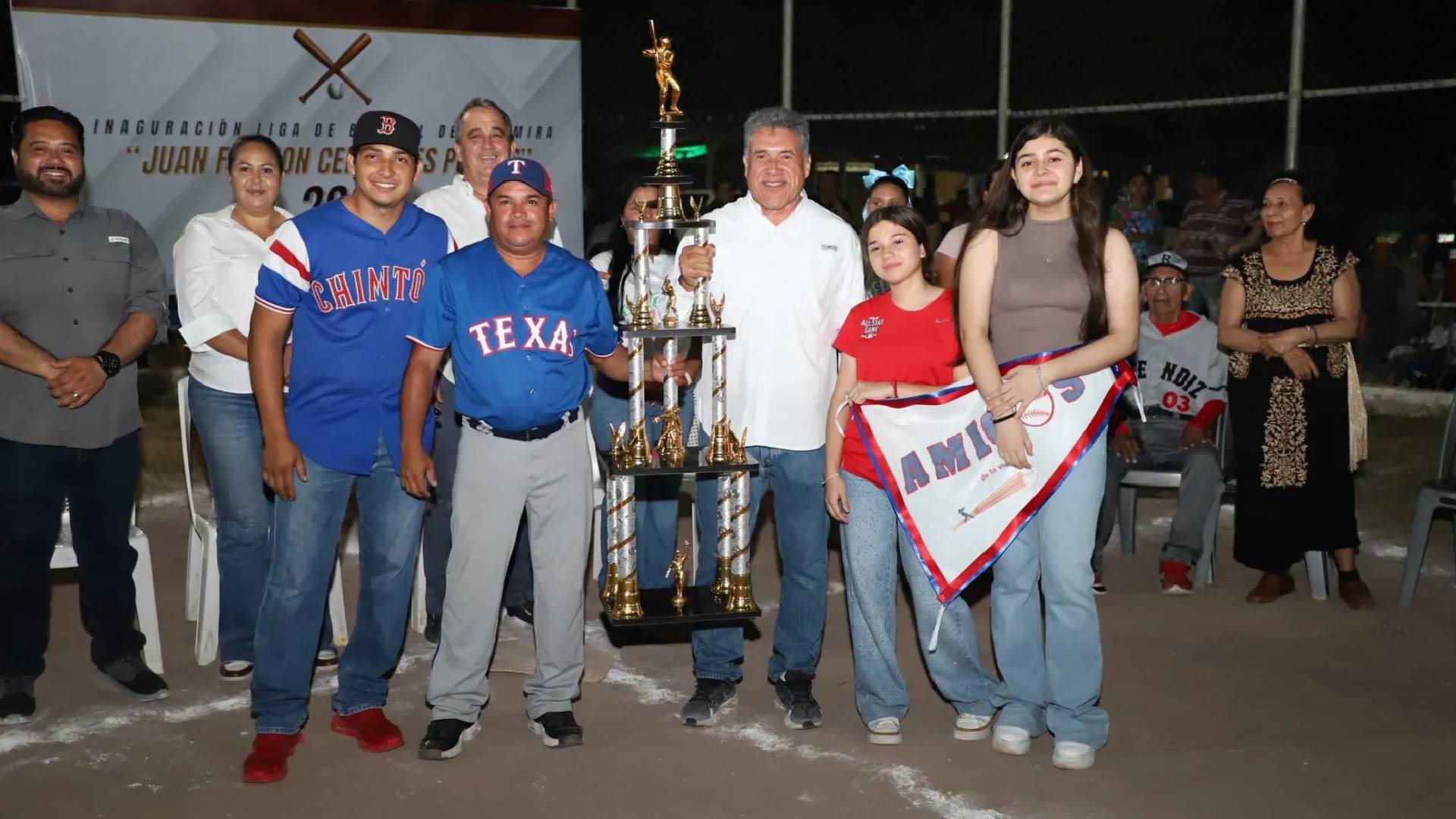 Inauguran liga de béisbol en Altamira para fortalecer la convivencia social