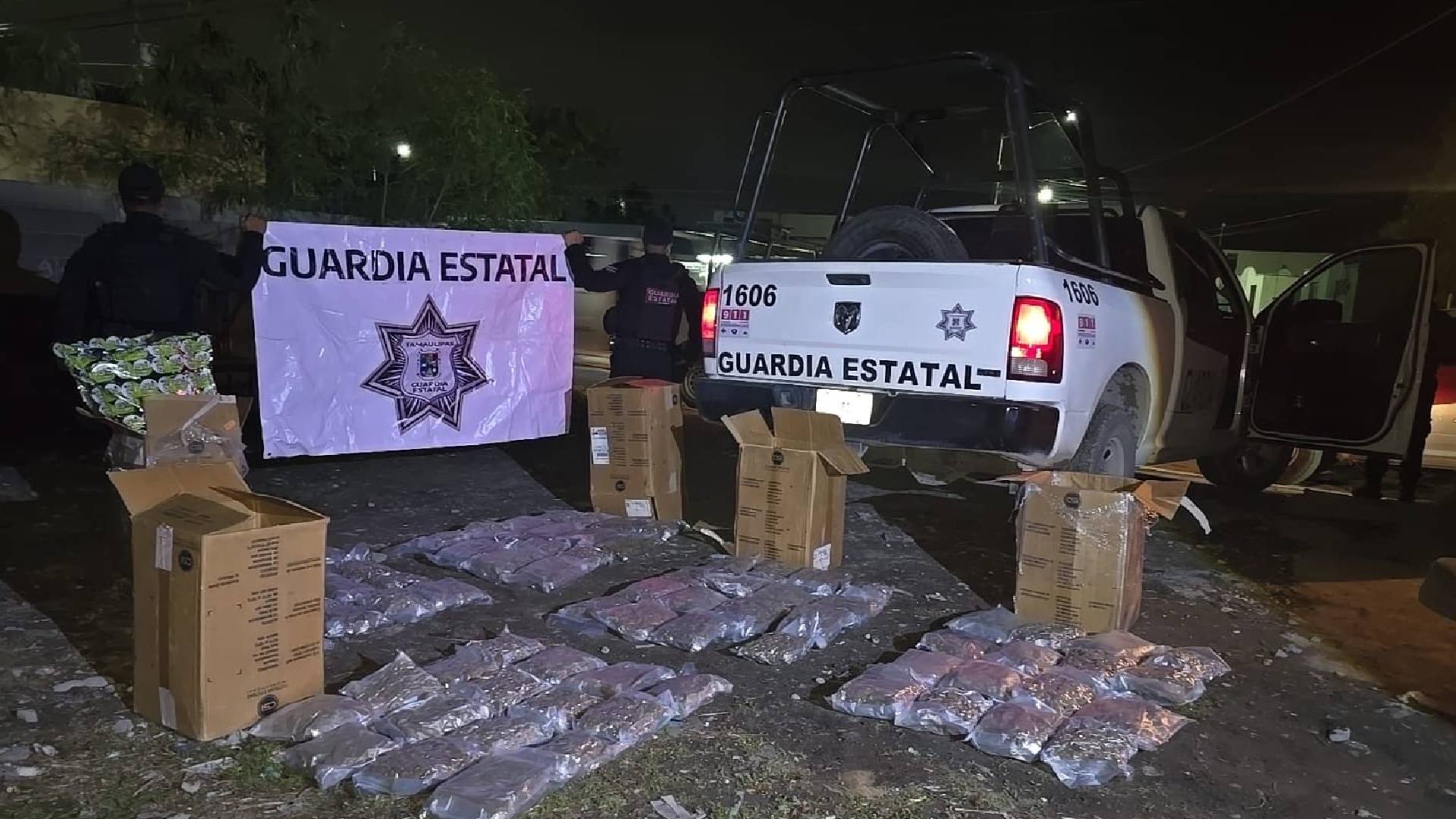 Decomisan más de 40 kilos de marihuana en Río Bravo