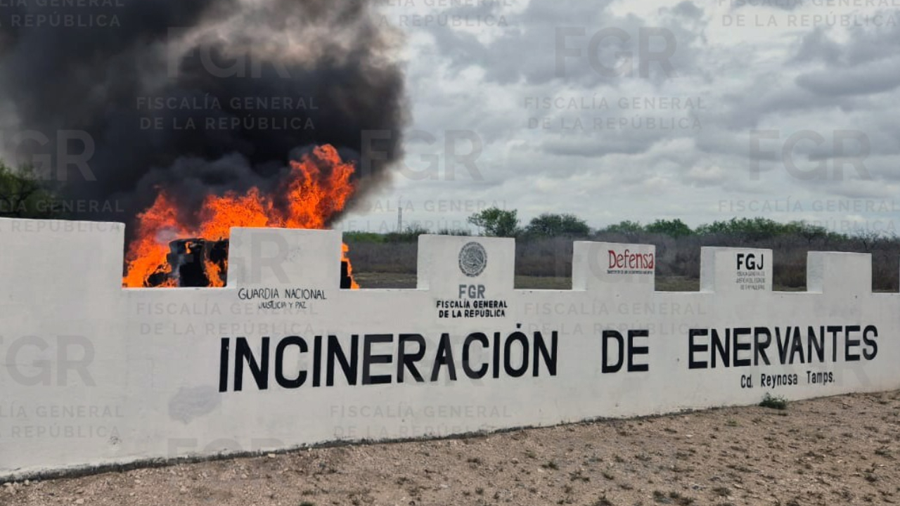 Destruyen más de 900 kilos de narcóticos en Tamaulipas