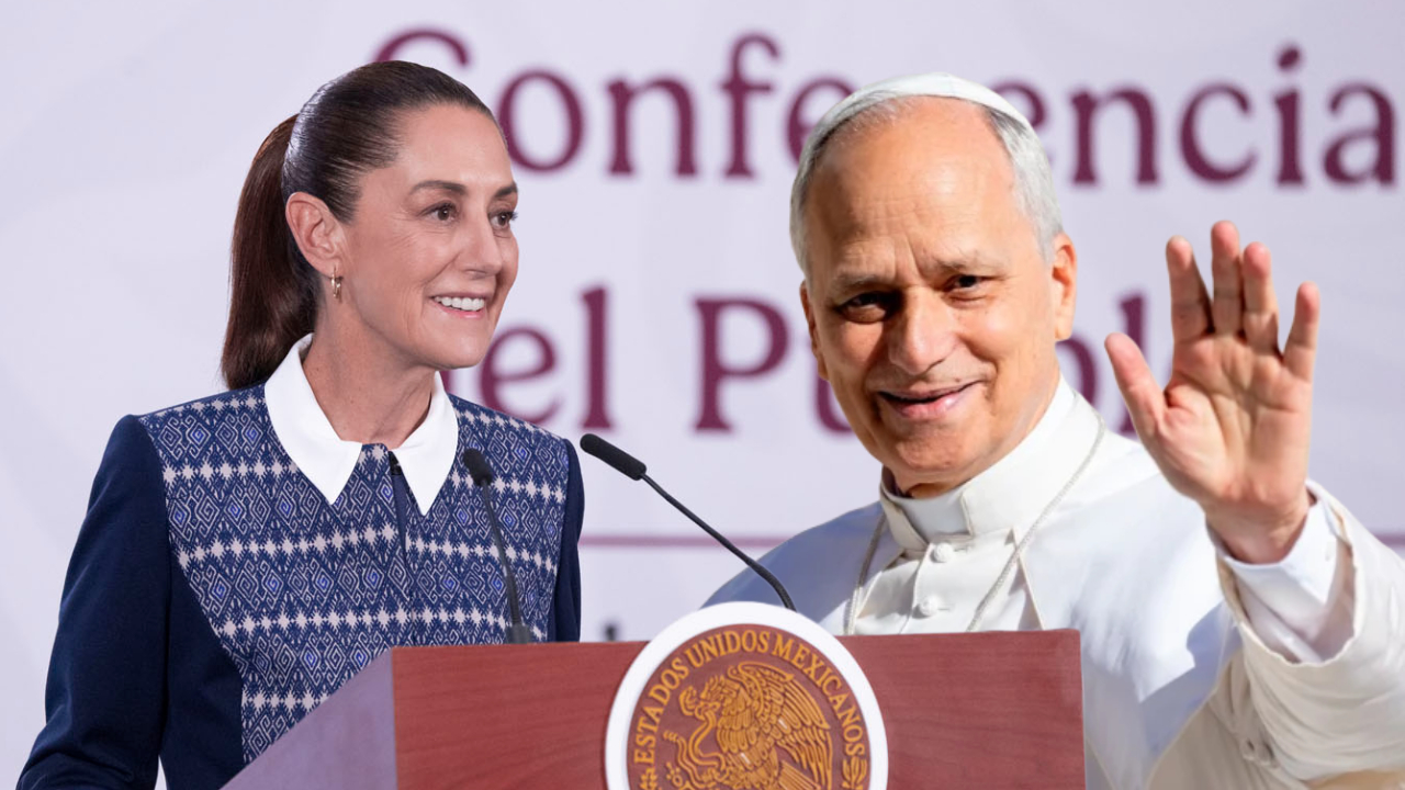 Sheinbaum respalda al Papa León XIV tras críticas de Trump