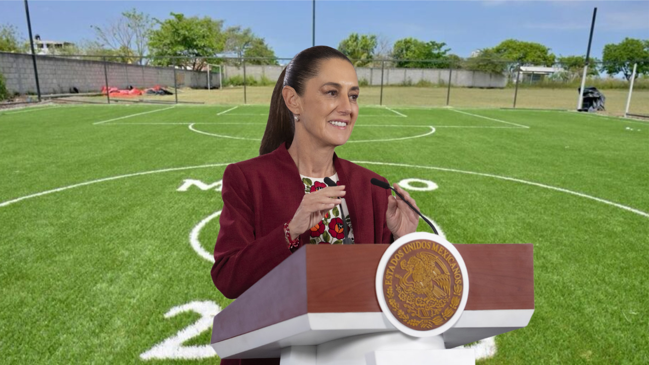 Mundial Social avanza con rehabilitación de canchas: Sheinbaum