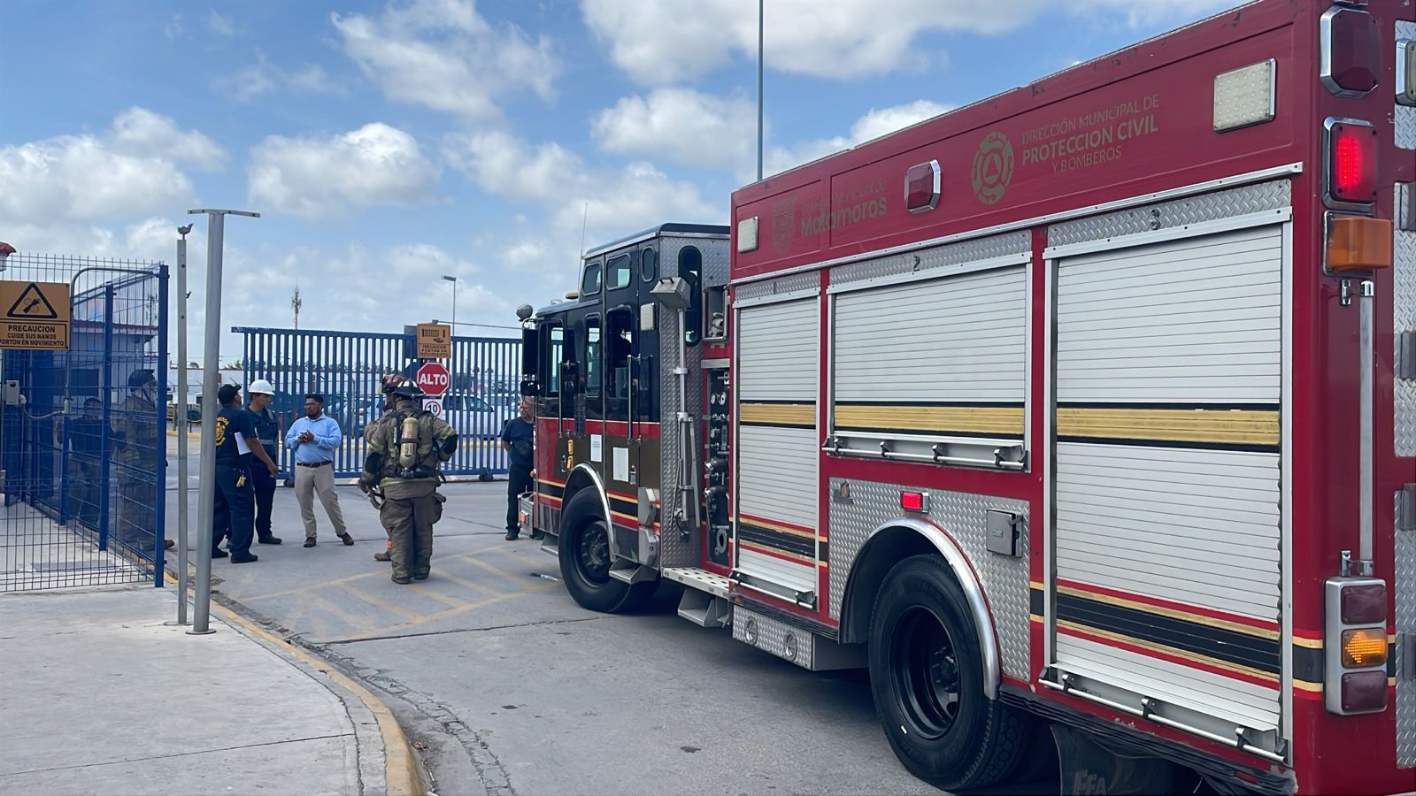 Falso derrame de magnesio activa movilización en maquiladora de Matamoros