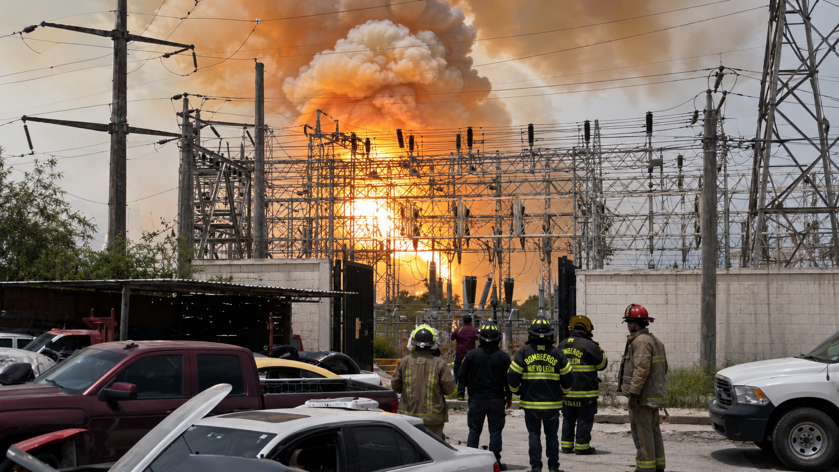 Explota subestación de CFE y deja sin luz a colonias de Reynosa
