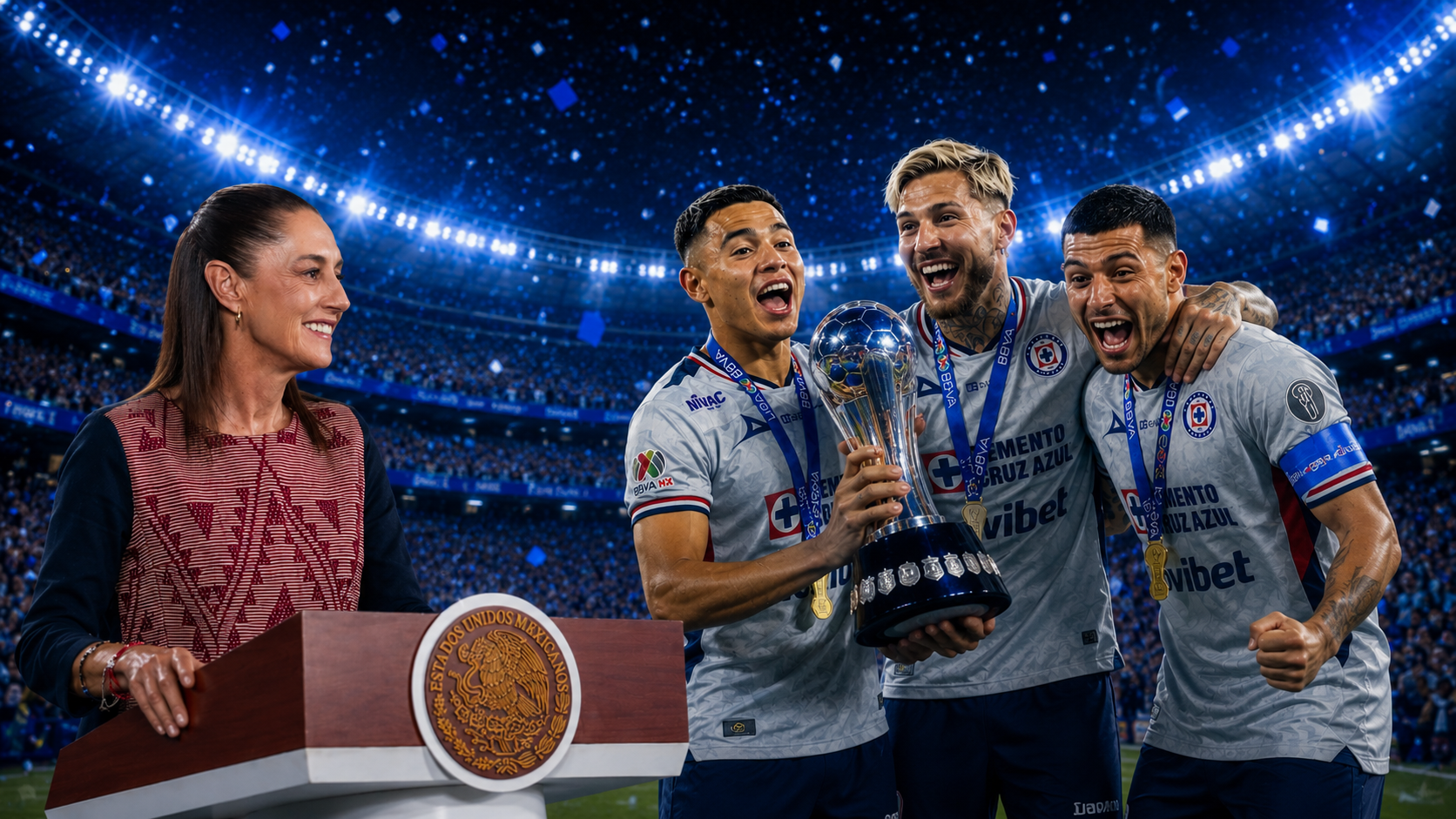 Sheinbaum felicita a Cruz Azul tras conquistar La Décima