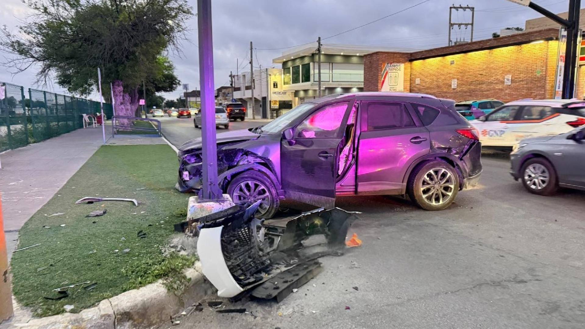 Menor ebria provoca choque en Reynosa; dos lesionadas