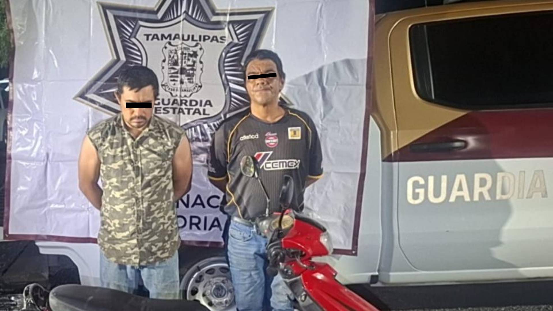 Tres detenidos tras aseguramiento de motos y droga en Victoria