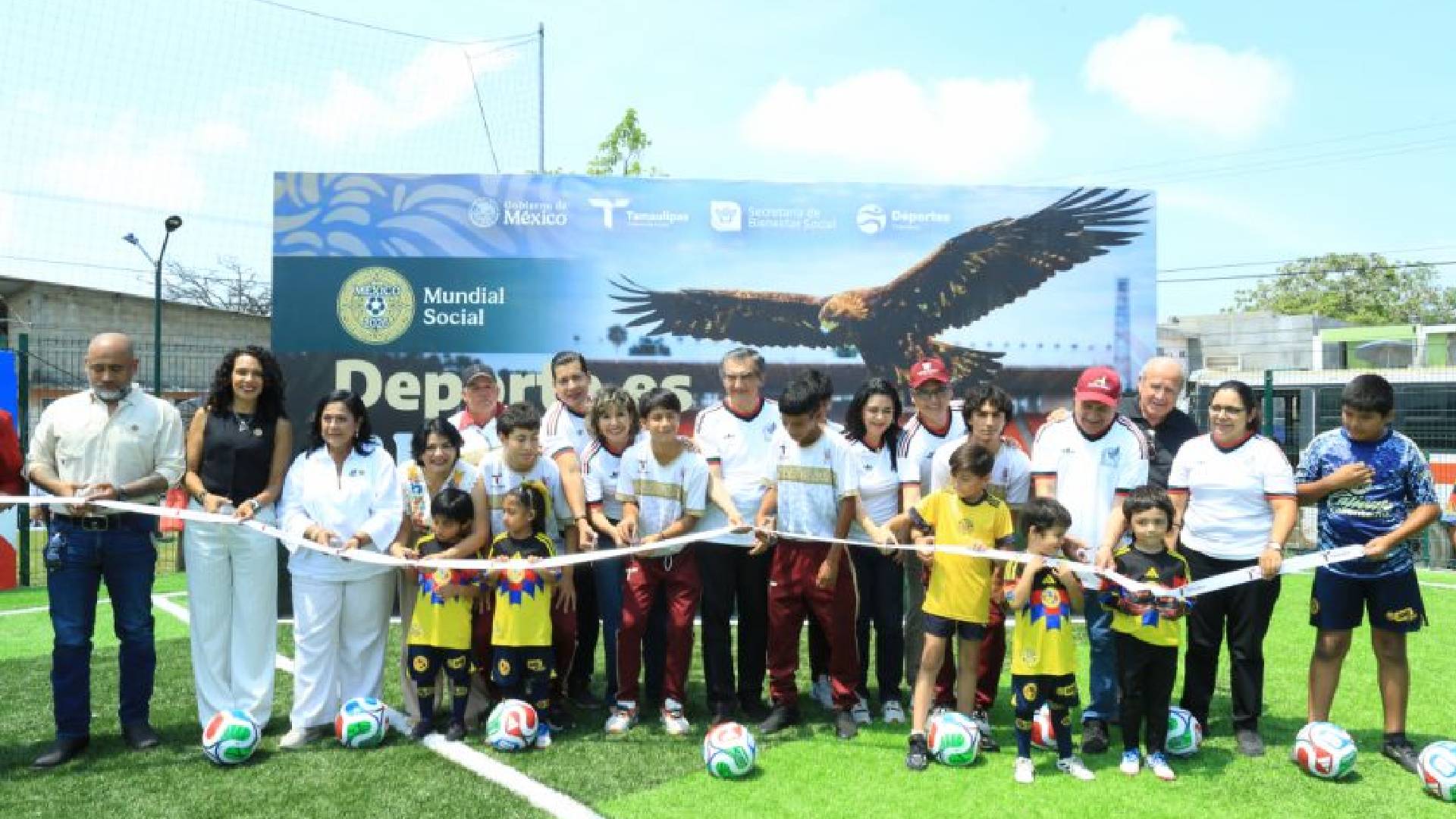 Américo Villarreal impulsa obras deportivas para la niñez y juventud de Tamaulipas