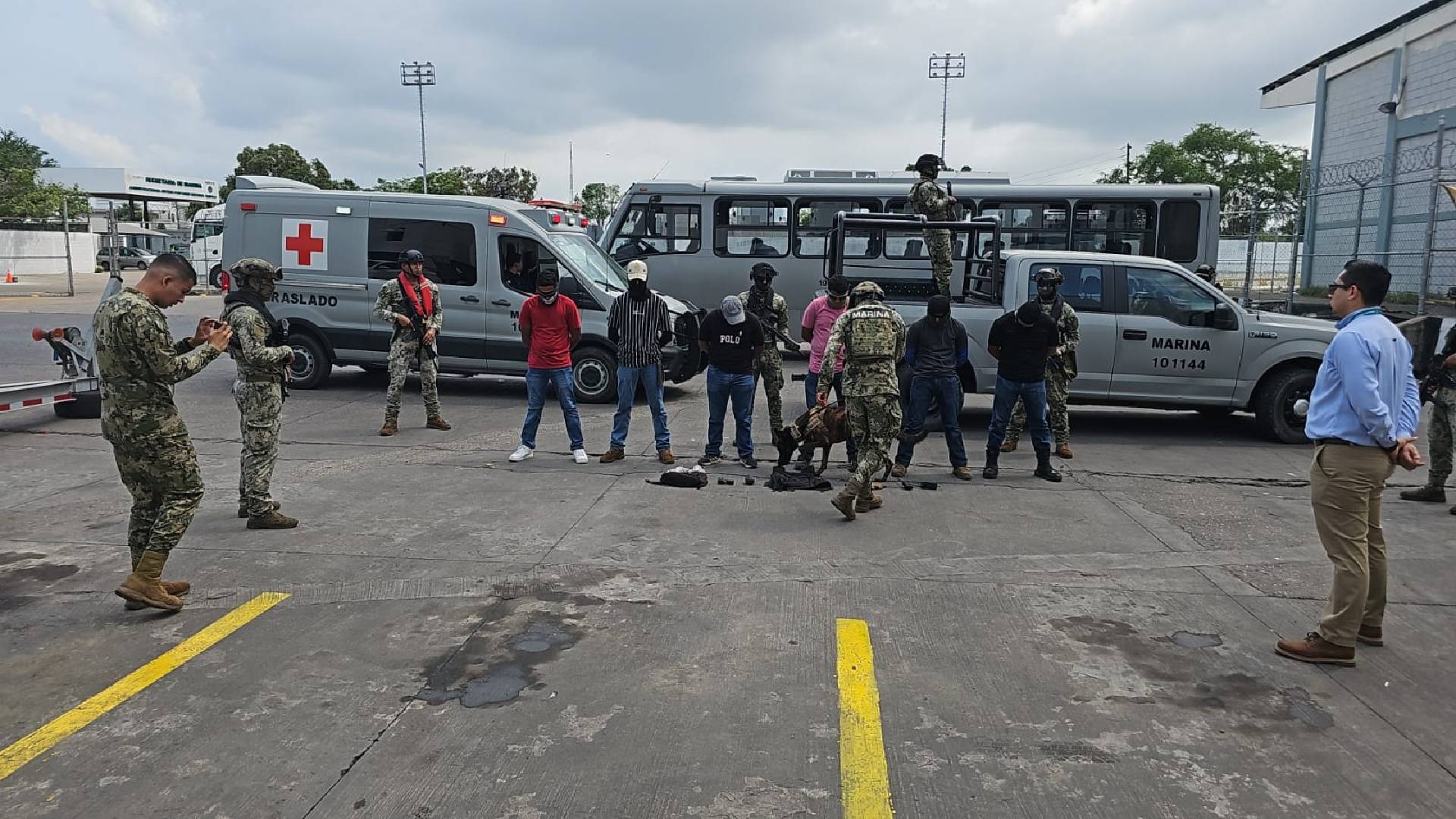 Semar realiza ejercicio de seguridad en el Puerto de Tampico