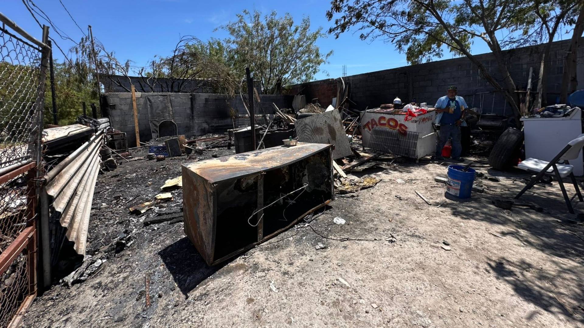 Pirotecnia en funeral provoca incendio en vivienda de Reynosa