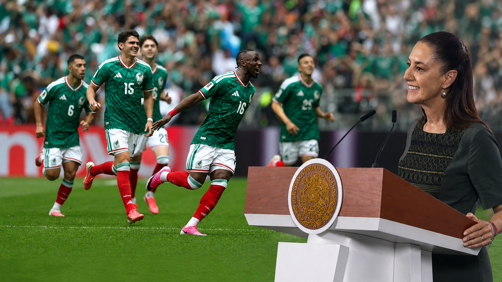 Sheinbaum celebra triunfo de México: “Quienes queremos a México les va bien”