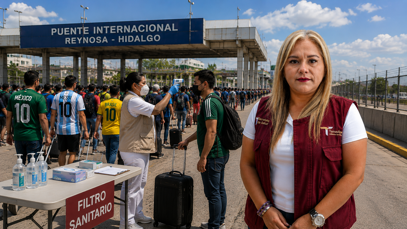 Refuerzan vigilancia sanitaria ante llegada de viajeros por el Mundial en Reynosa