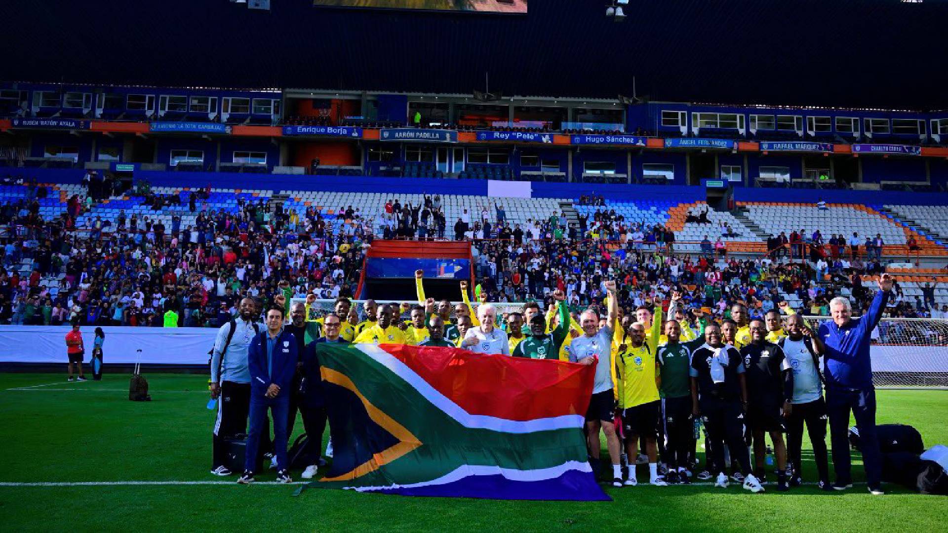 Sudáfrica ya entrena en Pachuca rumbo al Mundial 2026