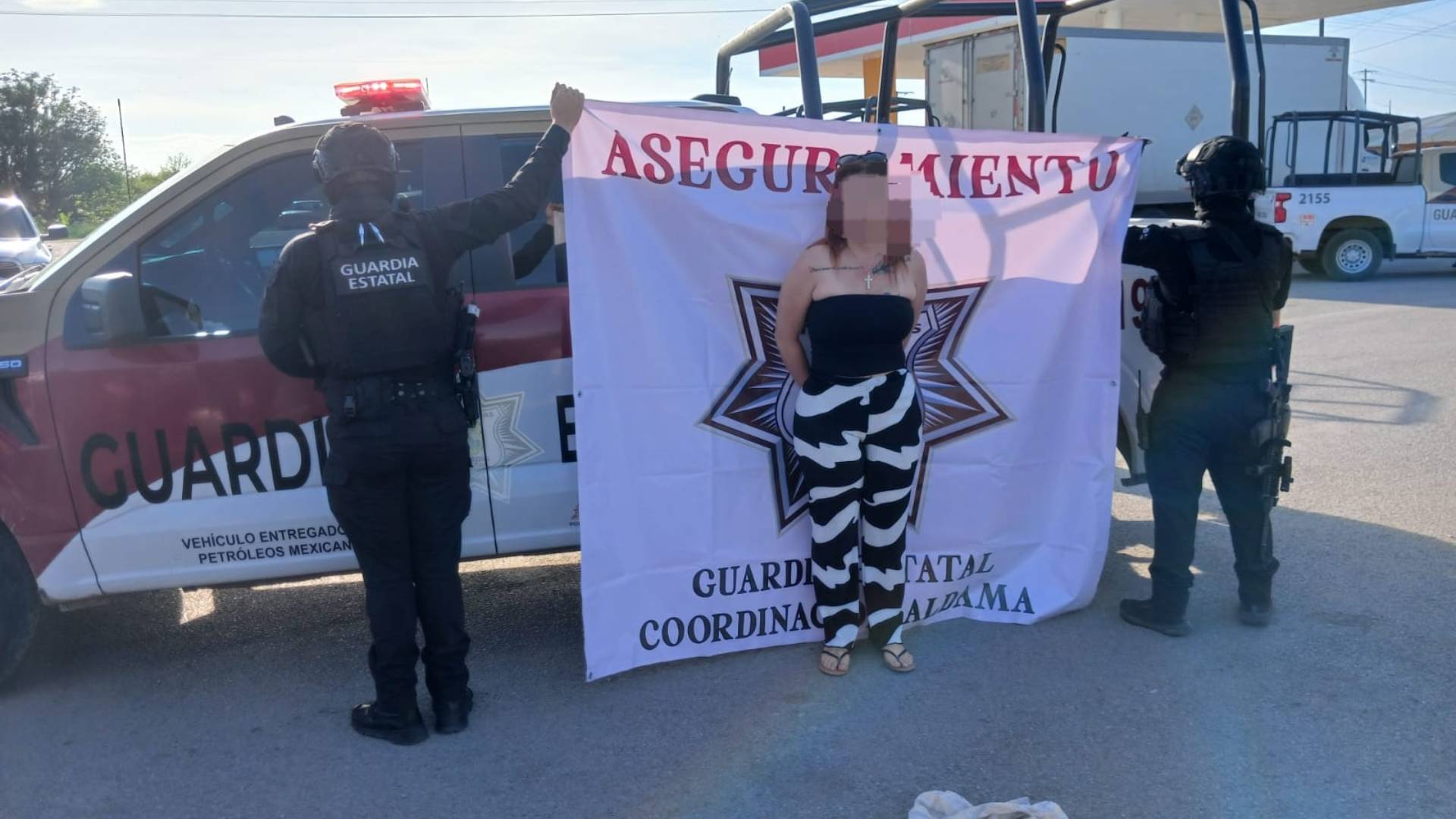 Cae mujer armada durante operativo en Aldama
