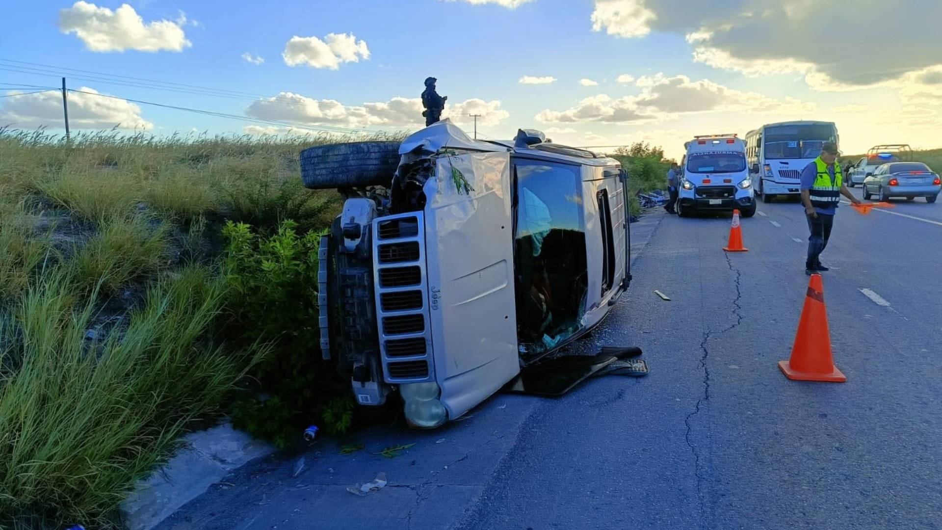 Muere motociclista tras accidente en el Viaducto Reynosa