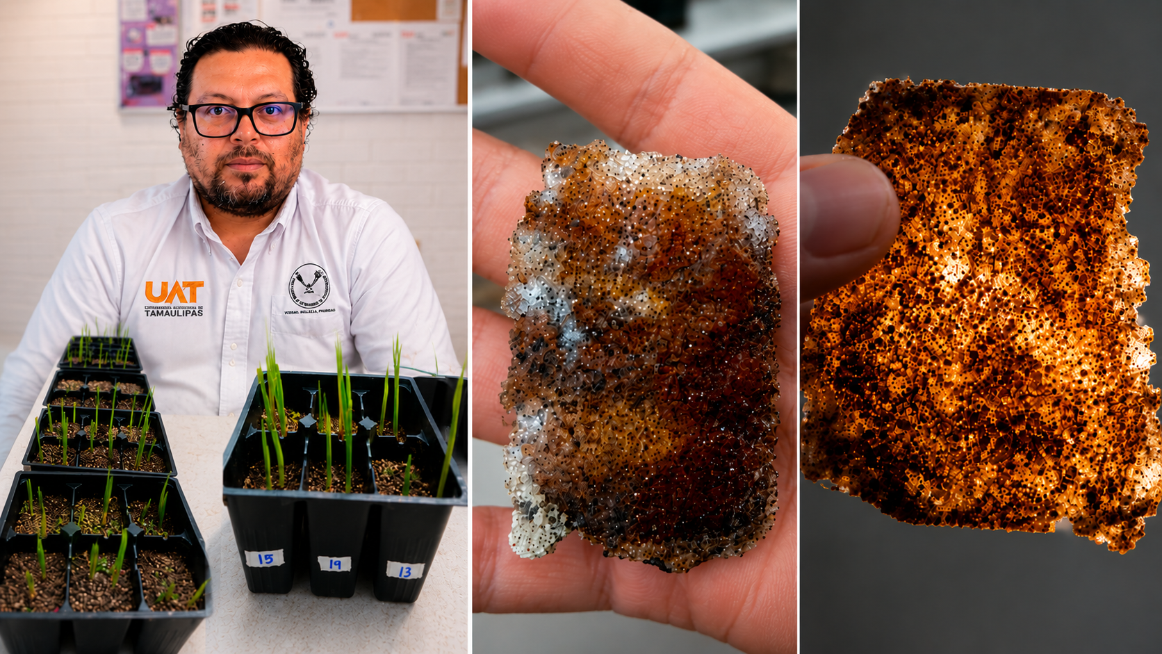 Patenta UAT bioplástico para recuperar suelos afectados por la sequía