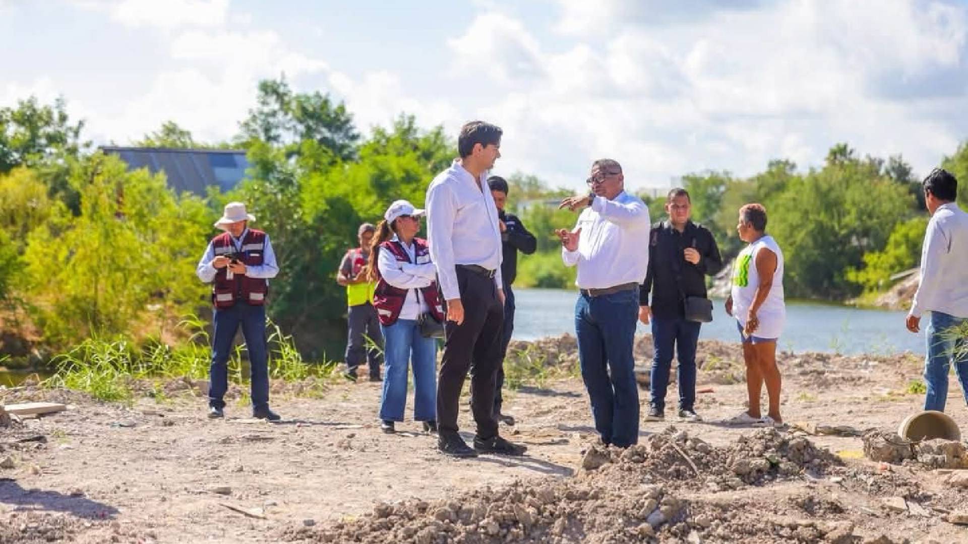 Supervisa Eduardo López Arias obra pluvial que beneficiará a 3,800 familias en Reynosa