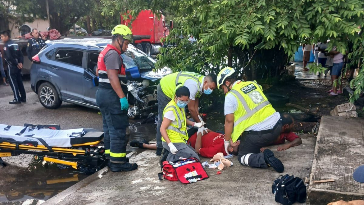 Fuerte accidente deja tres lesionados en Tampico