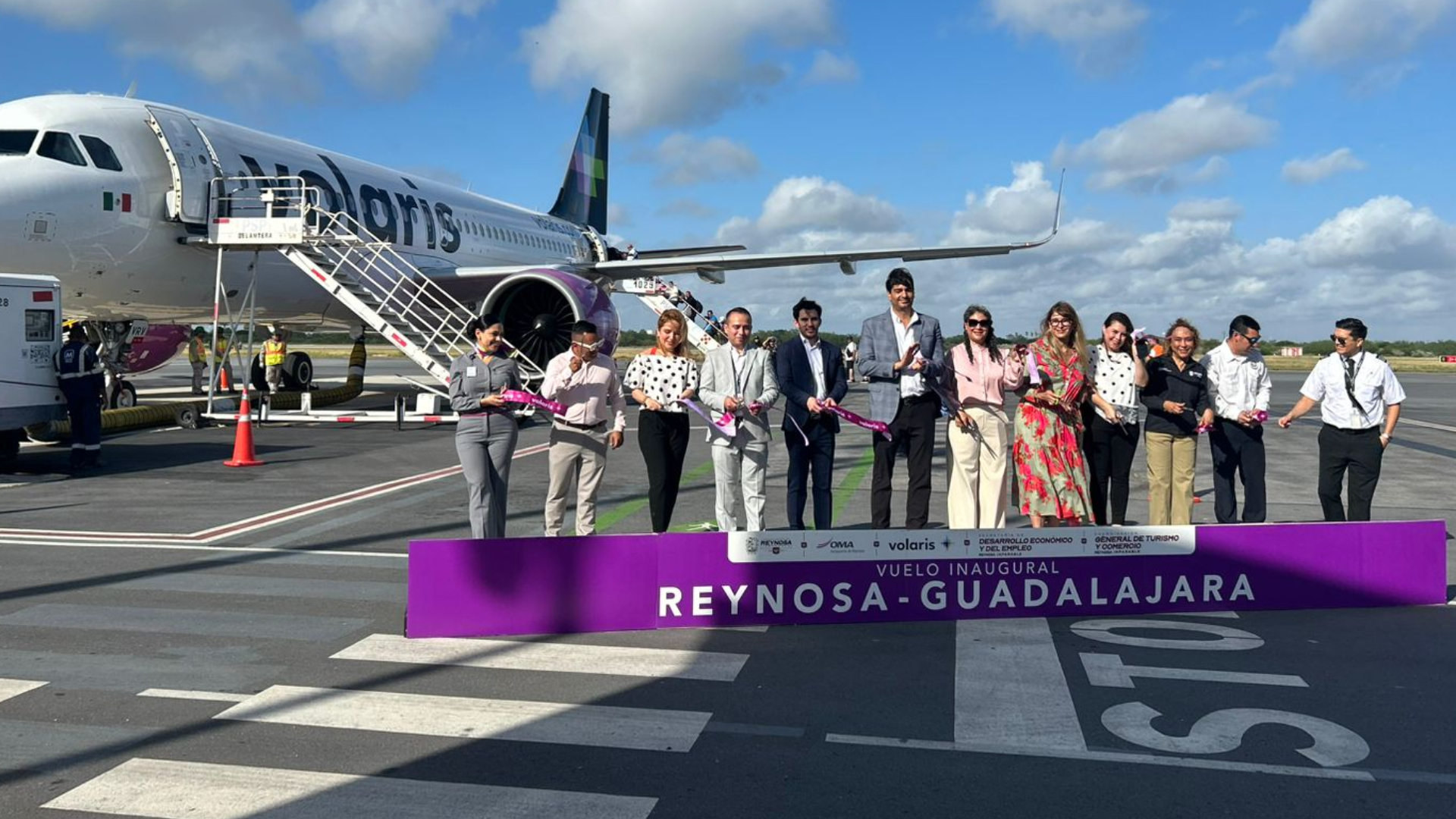 Inauguran ruta Reynosa–Guadalajara de Volaris