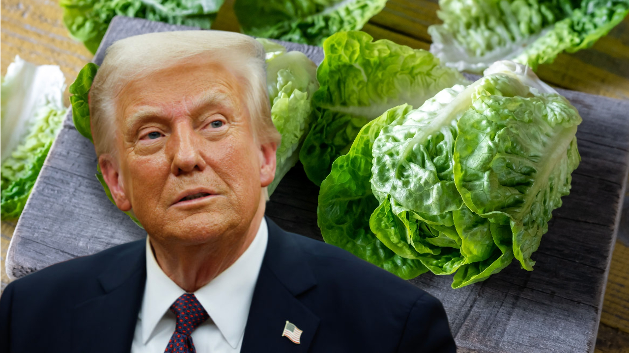 Trump amenaza con “gran arancel” a México por lechuga ligada a brote de “diarrea explosiva”